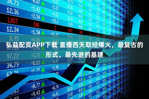 弘益配资APP下载 直播西天取经爆火，最复古的形式，最先进的基建